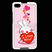 Coque Blackberry Z30 I love you Bunny