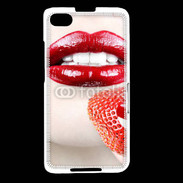 Coque Blackberry Z30 Bouche sexy rouge à lèvre gloss rouge fraise