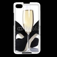 Coque Blackberry Z30 coupe de champagne talons aiguilles 