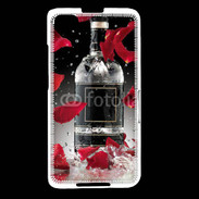 Coque Blackberry Z30 Bouteille alcool pétales de rose glamour