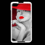 Coque Blackberry Z30 Femme élégante en noire et rouge 15