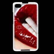 Coque Blackberry Z30 Bouche fatale rouge