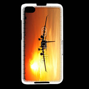 Coque Blackberry Z30 Avion de ligne et couché de soleil
