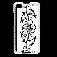 Coque Blackberry Z30 Tatouage de fleurs 5