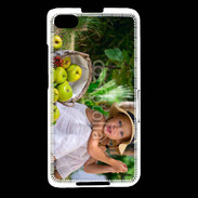 Coque Blackberry Z30 Petite fille avec panier de pommes