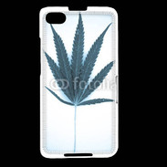 Coque Blackberry Z30 Marijuana en bleu et blanc