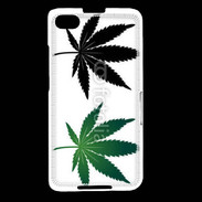 Coque Blackberry Z30 Double feuilles de cannabis