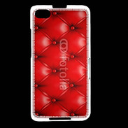 Coque Blackberry Z30 Capitonnage cuir rouge