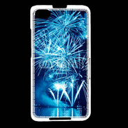 Coque Blackberry Z30 Feu d'artifice en noir et bleu
