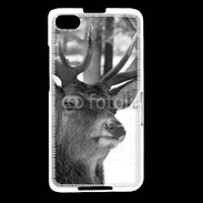 Coque Blackberry Z30 Tête de Cerf en noir et blanc