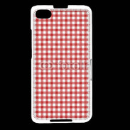 Coque Blackberry Z30 Effet vichy rouge et blanc