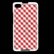 Coque Blackberry Z30 Vichy rouge et blanc 2