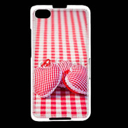 Coque Blackberry Z30 Mode vichy et petit coeur