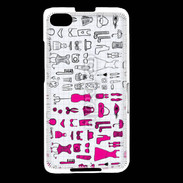 Coque Blackberry Z30 Fond fashion rose 3