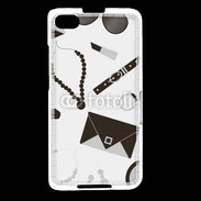 Coque Blackberry Z30 Fond fashion noir et blanc