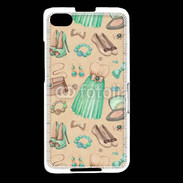 Coque Blackberry Z30 Fond fashion vert et marron