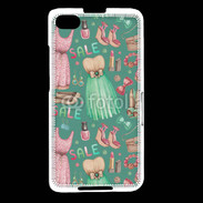 Coque Blackberry Z30 Fond fashion rose et vert