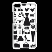 Coque Blackberry Z30 Fond fashion noir et blanc 2