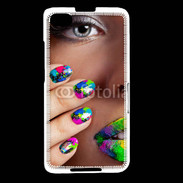 Coque Blackberry Z30 Bouche et ongles multicouleurs 5