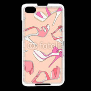 Coque Blackberry Z30 Fond rose chaussures 