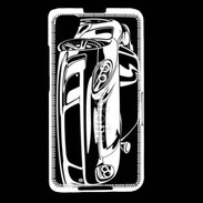 Coque Blackberry Z30 Illustration voiture de sport en noir et blanc