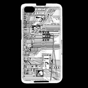 Coque Blackberry Z30 Rue de New York en dessin noir et blanc