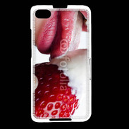 Coque Blackberry Z30 Fraise et bouche 2