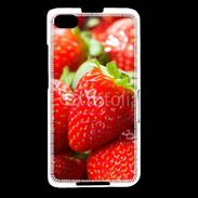 Coque Blackberry Z30 Fraises en folie