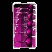 Coque Blackberry Z30 Verre de vin sur fond rose