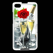 Coque Blackberry Z30 Champagne et rose rouge