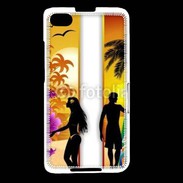 Coque Blackberry Z30 Surfer et fille sur la plage