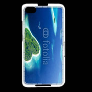 Coque Blackberry Z30 île en former de cœur au milieu de la mer