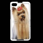 Coque Blackberry Z30 Yorkie de face