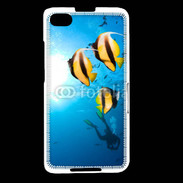 Coque Blackberry Z30 Poisson jaune et noir