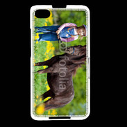 Coque Blackberry Z30 Petite fille avec son poney