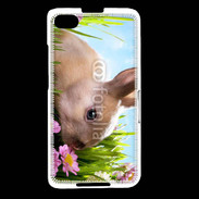 Coque Blackberry Z30 Lapin et fleurs