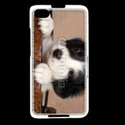 Coque Blackberry Z30 Chiot blanc et noir 2