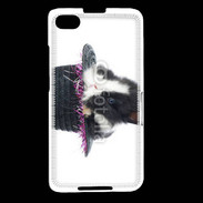 Coque Blackberry Z30 Lapin noir et blanc dans un chapeau
