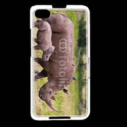 Coque Blackberry Z30 Rhinocéros et son petit