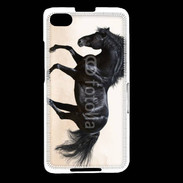 Coque Blackberry Z30 Cheval noir au galop 5
