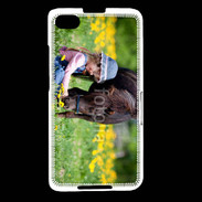 Coque Blackberry Z30 Enfant et cheval