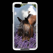 Coque Blackberry Z30 Cheval sentant la lavande 
