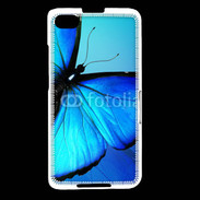 Coque Blackberry Z30 Papillon sur fond bleu