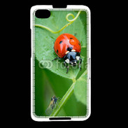 Coque Blackberry Z30 Coccinelle sur une feuille