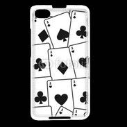 Coque Blackberry Z30 Cartes Pique et trèfle