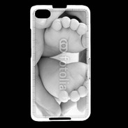 Coque Blackberry Z30 Pieds de bébé noir et blanc