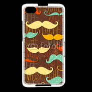 Coque Blackberry Z30 Fond en moustache