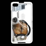 Coque Blackberry Z30 Chien écoutant de la musique