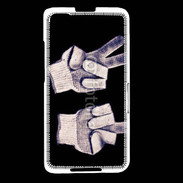 Coque Blackberry Z30 double fuck gants