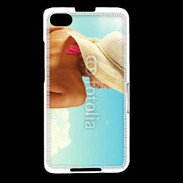 Coque Blackberry Z30 Femme à chapeau de plage